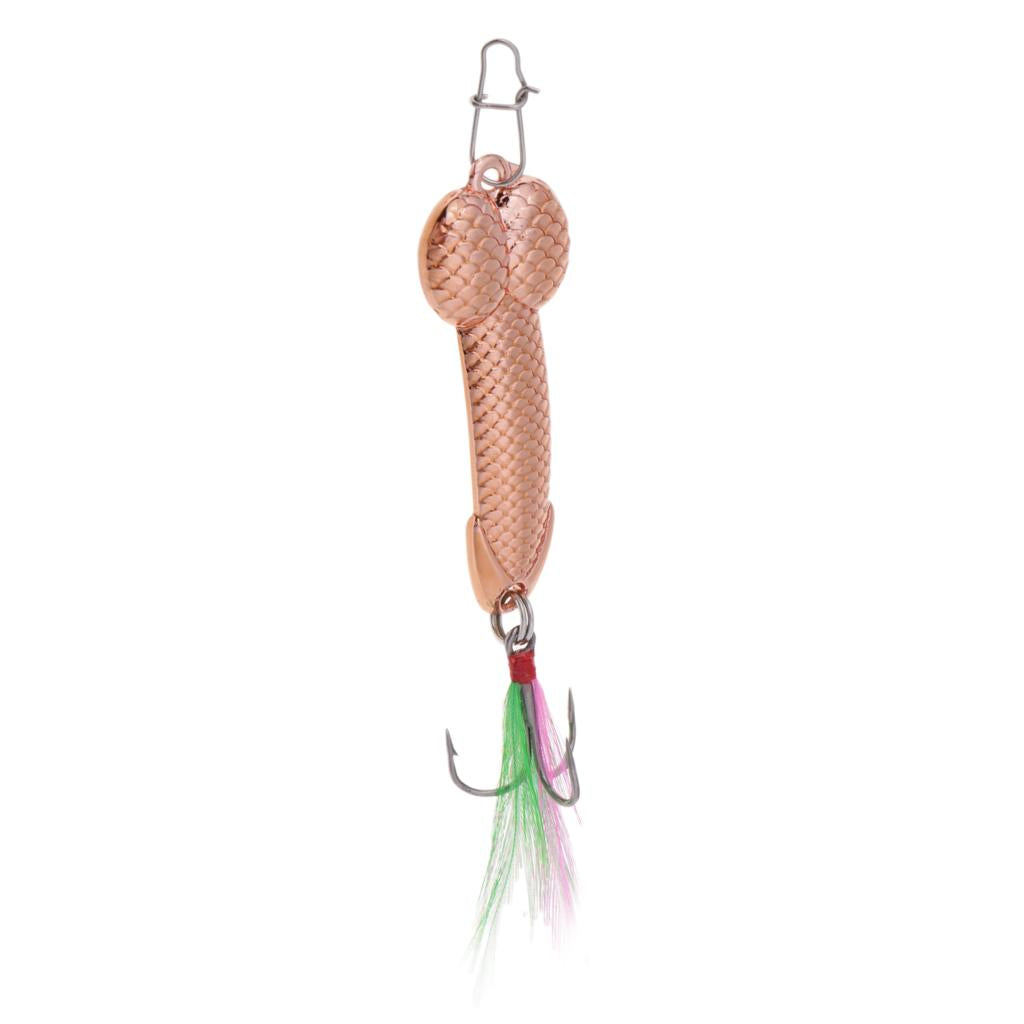 1Pcs Sequins Hard Fishing Bait Lures Tackle Hook Spoon Pike VIB Wobble 41mm