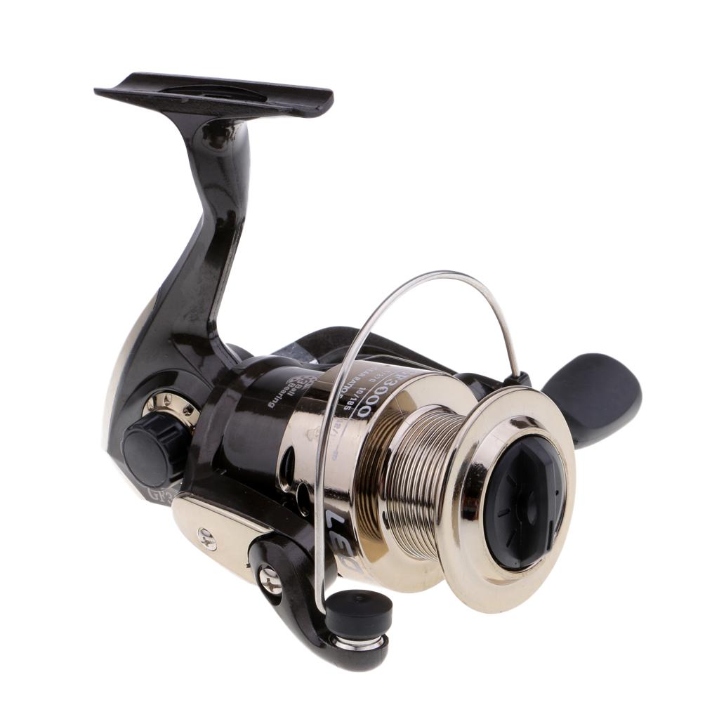 Spinning Fishing Reel 3 Ball Bearing Casting Reel with Folding Handle GF3000