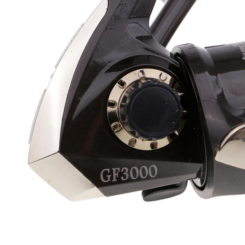 Spinning Fishing Reel 3 Ball Bearing Casting Reel with Folding Handle GF3000