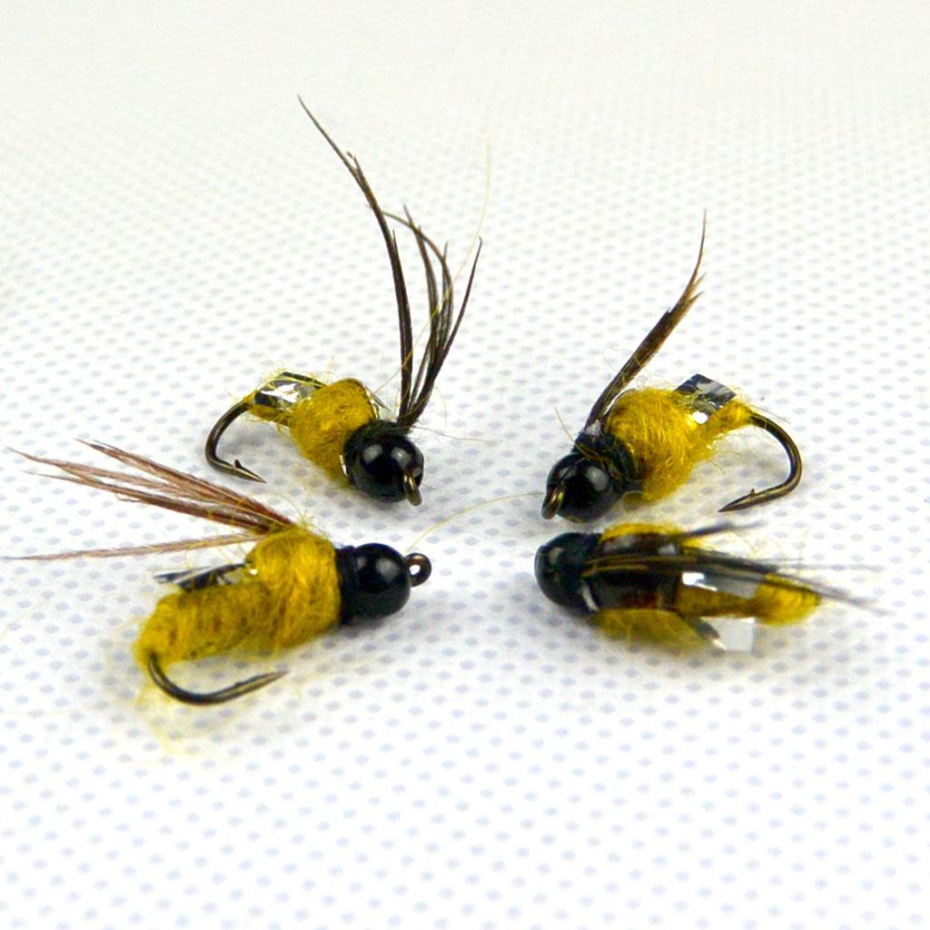 40Pcs Fly Tying Fishing Lures Feather Flies with Box    Flies B Style