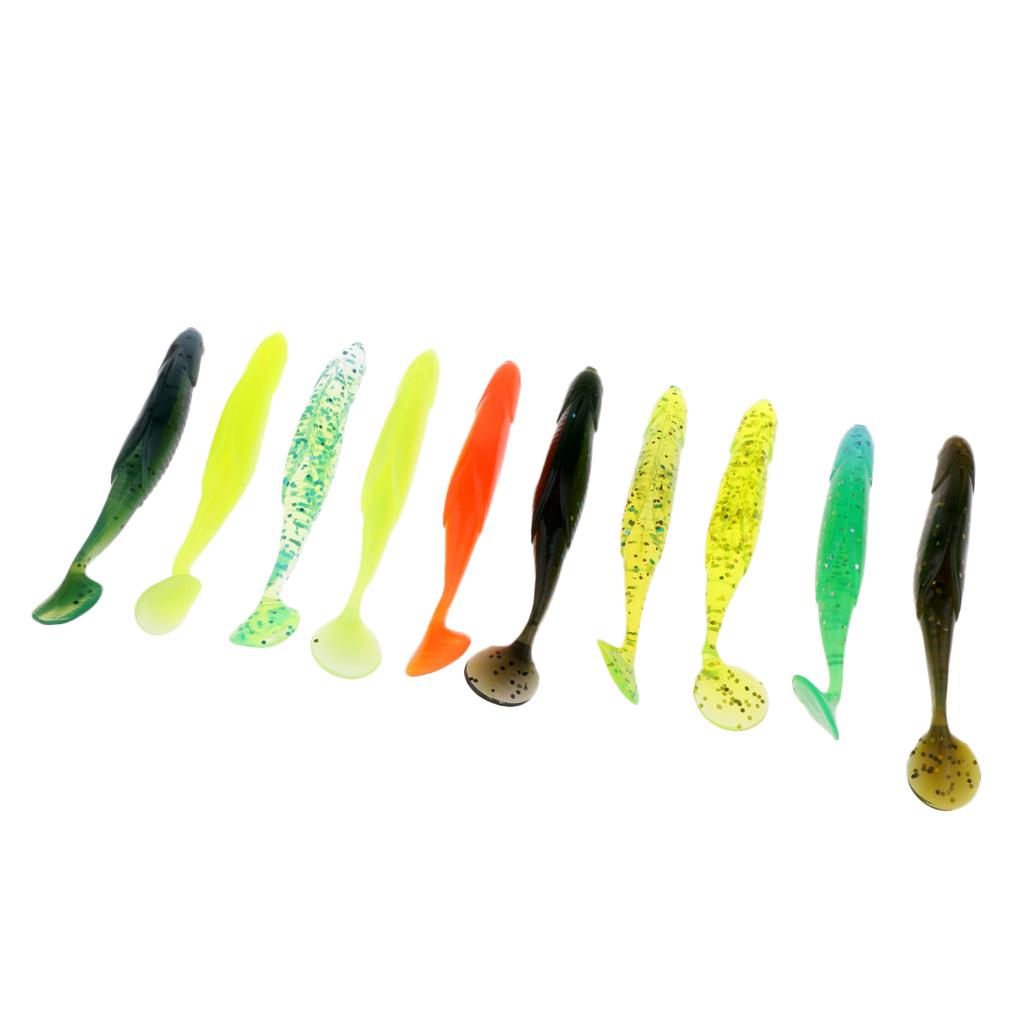 10 Pcs 9.5cm Classic Software Fishing Lure Bionics Creative Soft Bait 6g