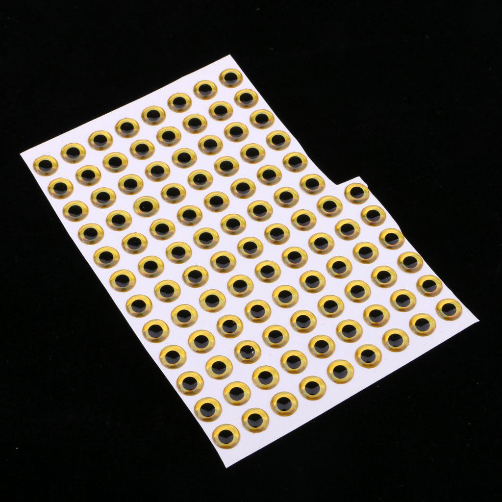 3D Holographic Lure Eyes for Fishing Bait Fly Tying Jigs Crafts Doll 8mm