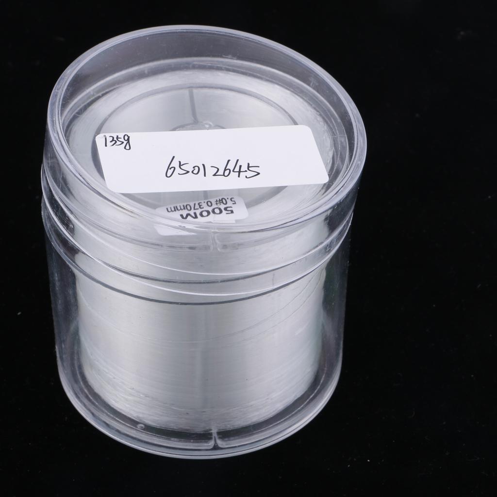Roll of 500m Super Strong Nylon Transparent Fishing Line Fishing Tackle 5.0