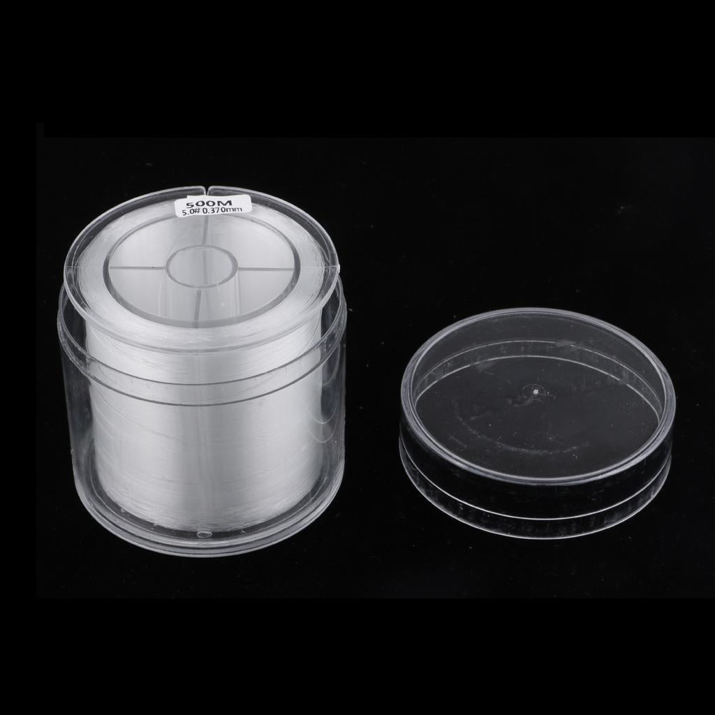 Roll of 500m Super Strong Nylon Transparent Fishing Line Fishing Tackle 5.0