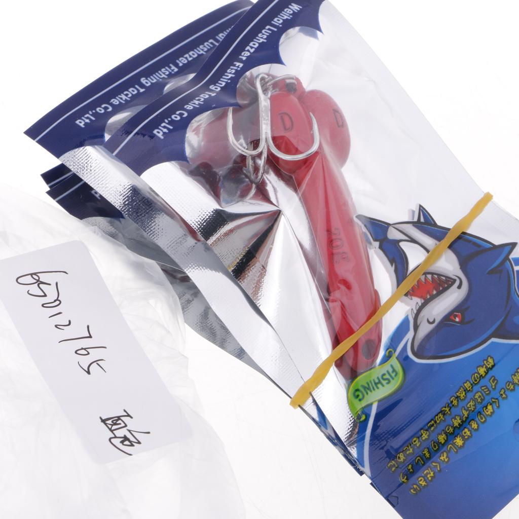 4pcs Spoon Fishing Lure 5g 10g 15g 20g Metal Hard Baits Spinnerbaits Red