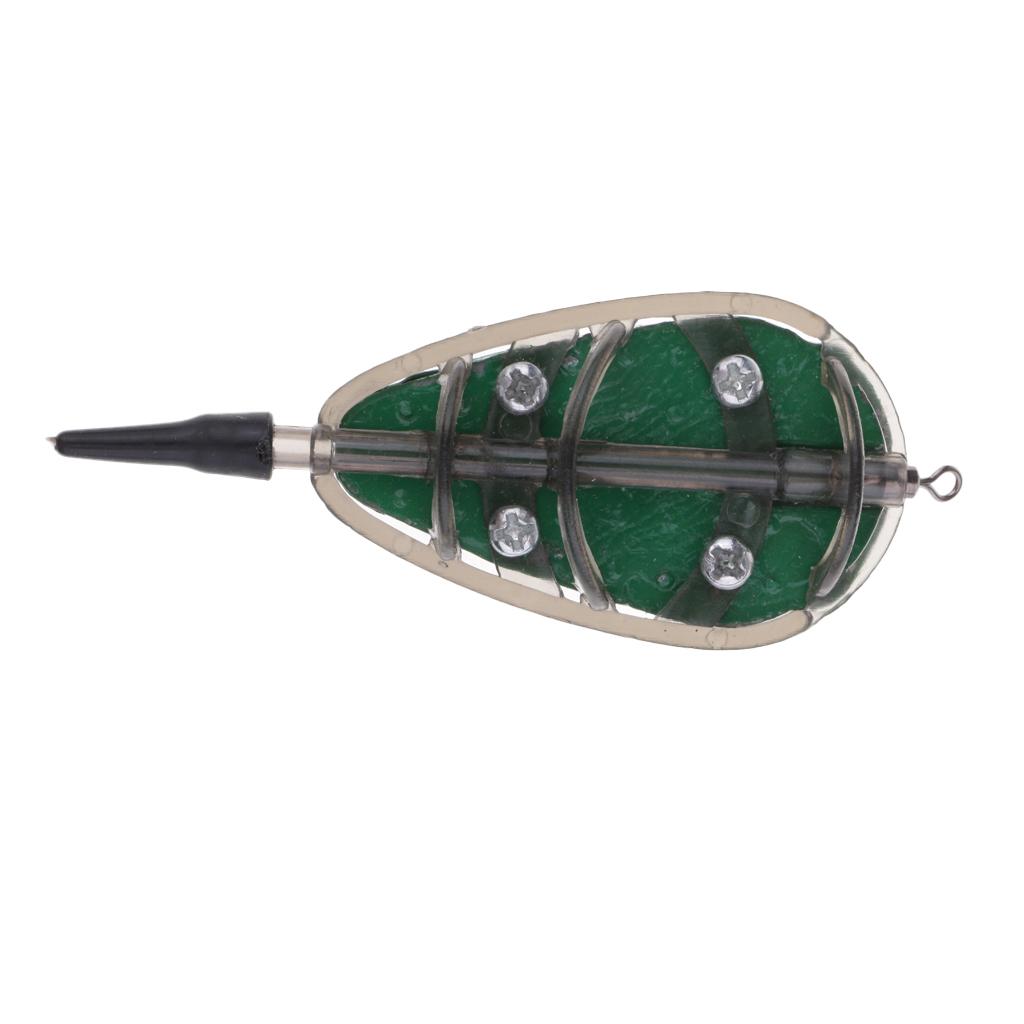 Inline Flat Method Feeders Carp Fishing Bait Cage Terminal Tackle 70g