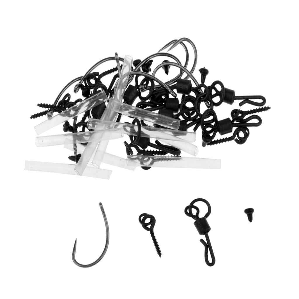 10 Set Ready Tied Ronnie Rigs Carp Fishing Pop-up Rigs Tackle Spinner Rigs