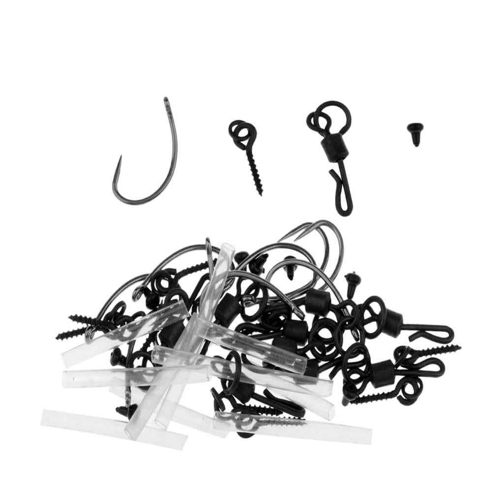 10 Set Ready Tied Ronnie Rigs Carp Fishing Pop-up Rigs Tackle Spinner Rigs