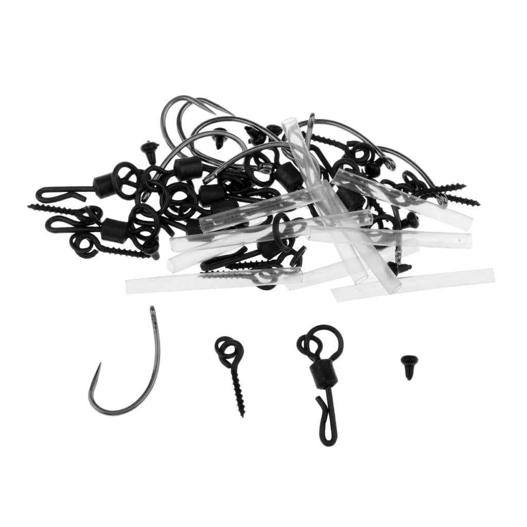 10 Set Ready Tied Ronnie Rigs Carp Fishing Pop-up Rigs Tackle Spinner Rigs