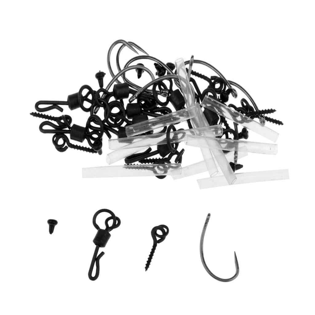 10 Set Ready Tied Ronnie Rigs Carp Fishing Pop-up Rigs Tackle Spinner Rigs