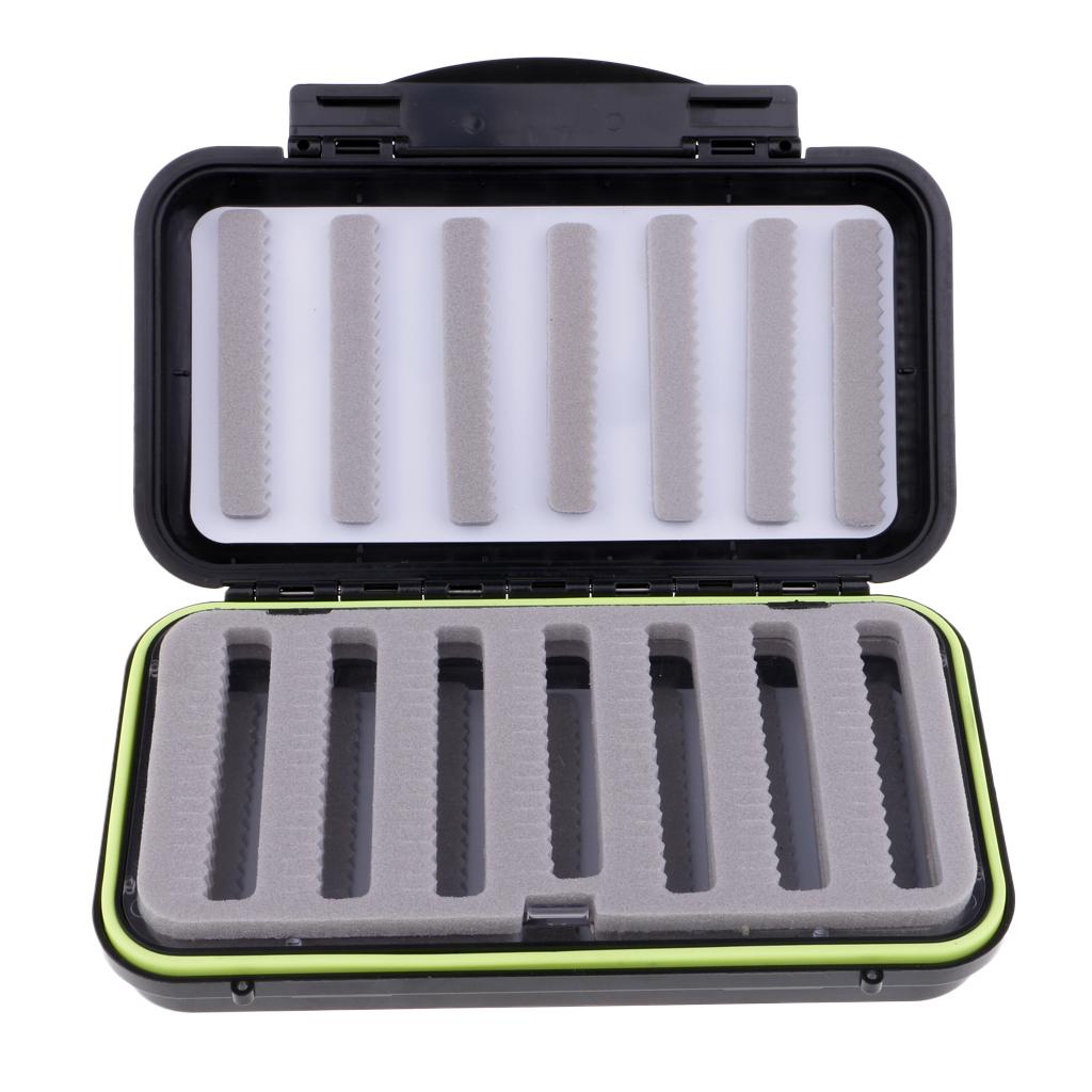 Waterproof Fly Box Fly Fishing Hook Jig Storage Case Slit Foam Waterproof L