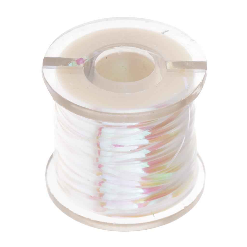 1 Roll Holographic Tinsel Line Tape Fly Tying Tape Pearl Flash Fishing Tape