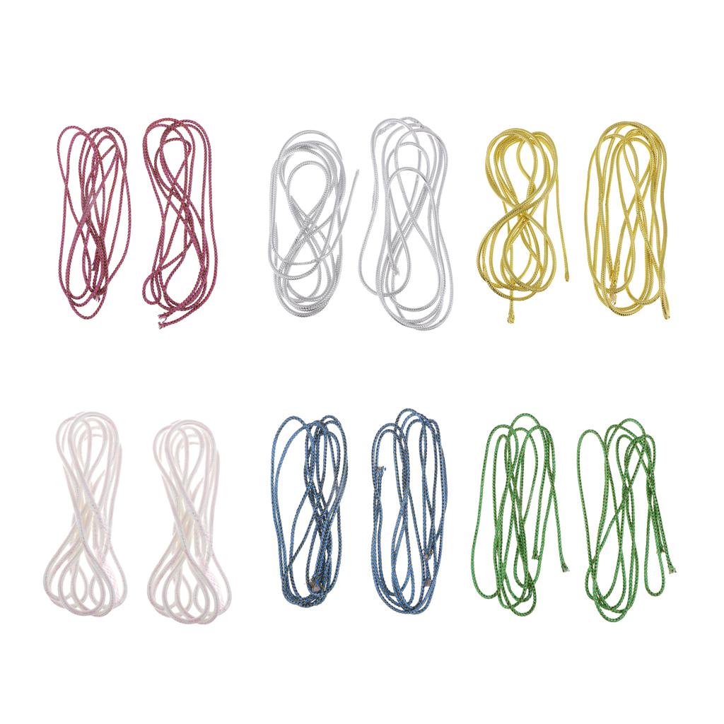 2pcs Holographic Elastic Mylar Cord Braid Flash Tubing for Fly Tying Gold