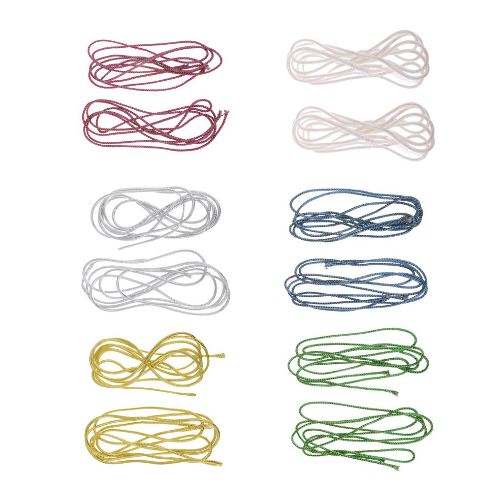 2pcs Holographic Elastic Mylar Cord Braid Flash Tubing for Fly Tying Gold