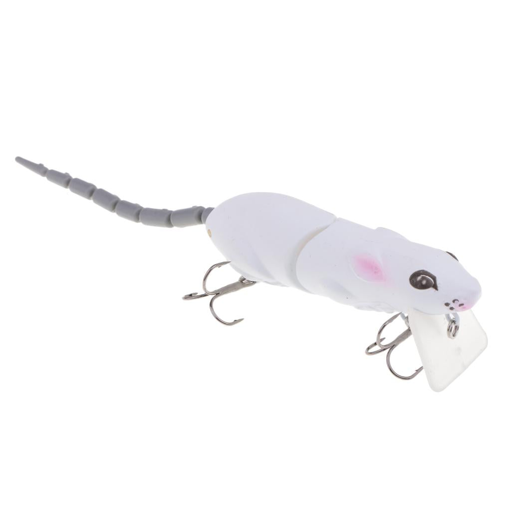 2pcs Soft Mice Rat Fishing Lure Topwater Tackle Hook Bass Bait Crankbait