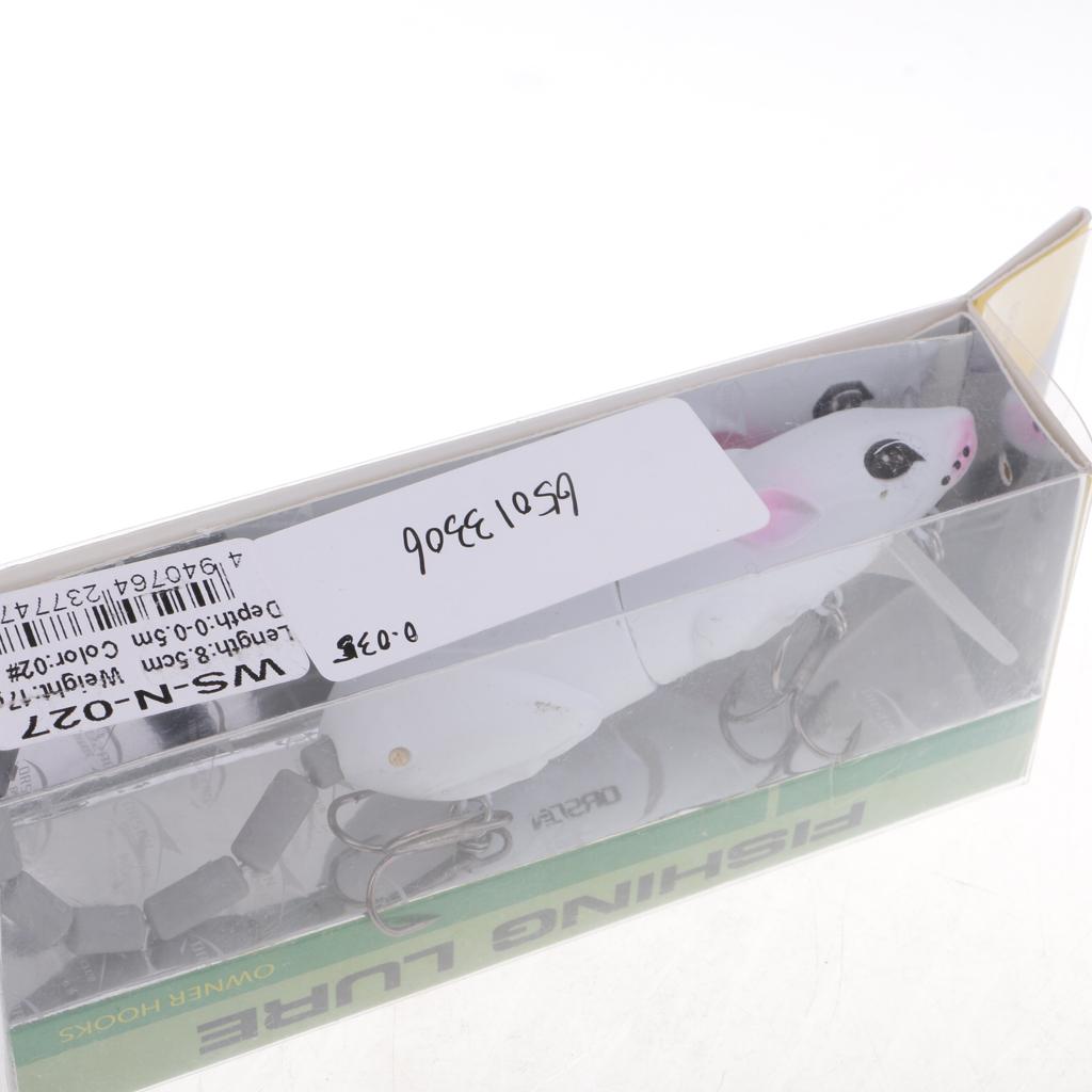 Soft Mice Rat Fishing Lure Topwater Tackle Hook Bass Bait Crankbait 02  