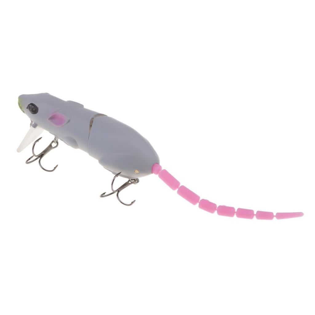 Soft Mice Rat Fishing Lure Topwater Tackle Hook Bass Bait Crankbait 03