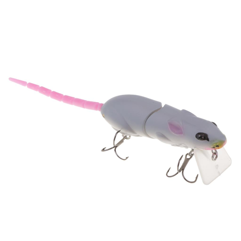 Soft Mice Rat Fishing Lure Topwater Tackle Hook Bass Bait Crankbait 03