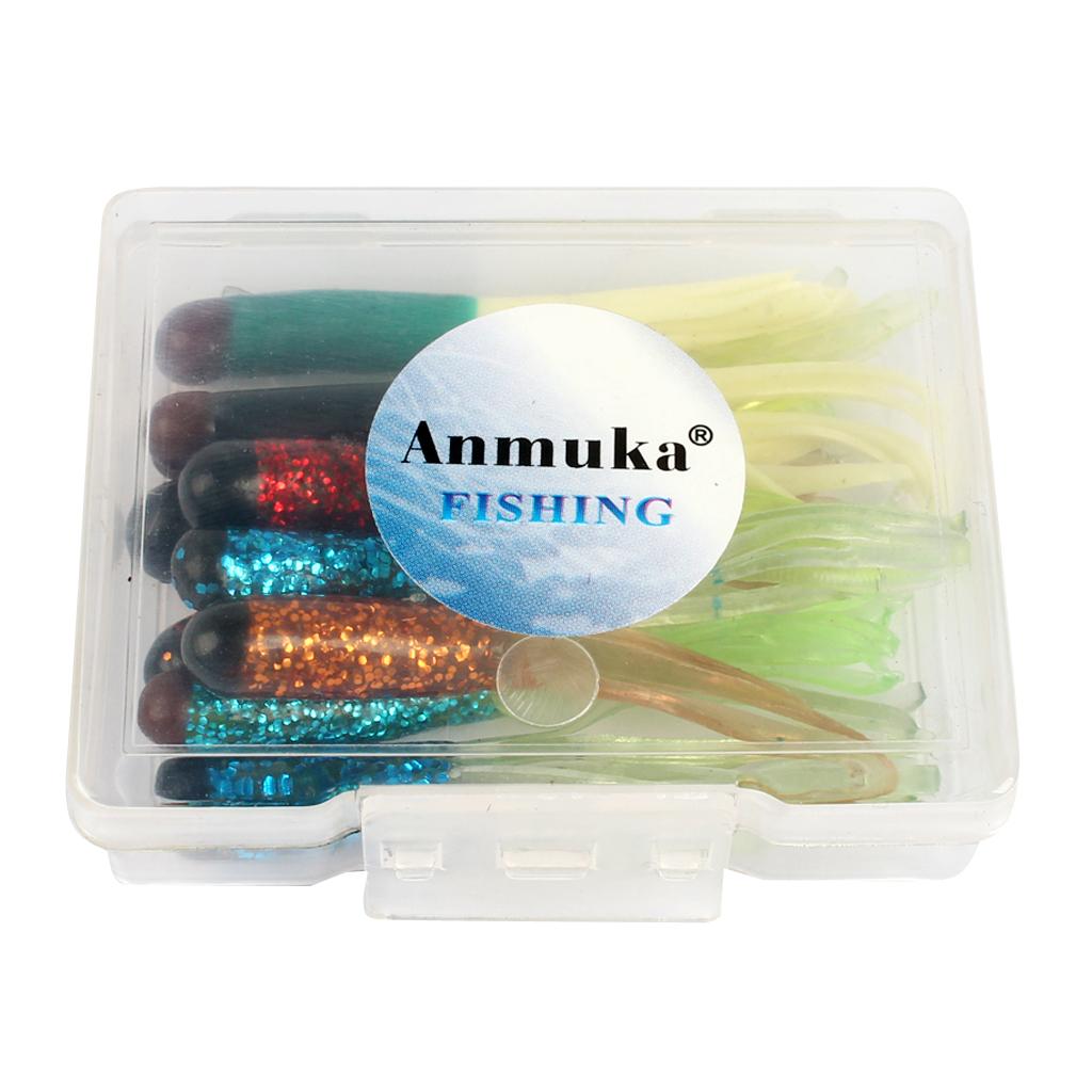 10pcs Fishing Lures Squid Octopus Skirts Lures Soft Baits Crankbait