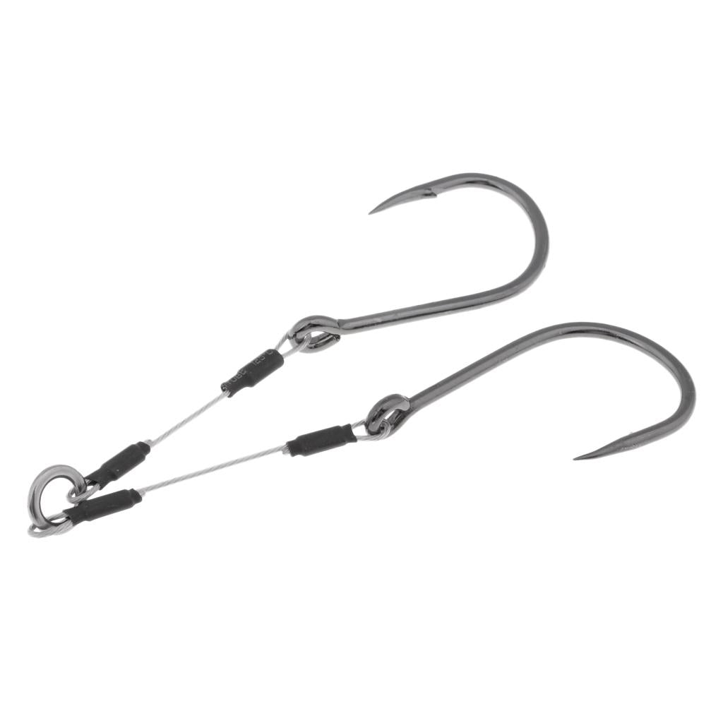 Jigging Assist Hooks Sea Fishing Hooks Barbed Fishhook with Solid Ring 012
