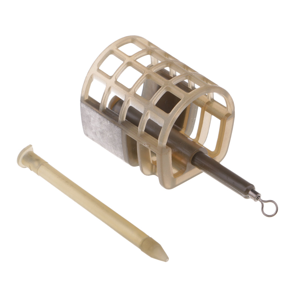 2pcs Fishing Quick Change Feeder Lure Bait Cage Feeder Fishing Trap Basket