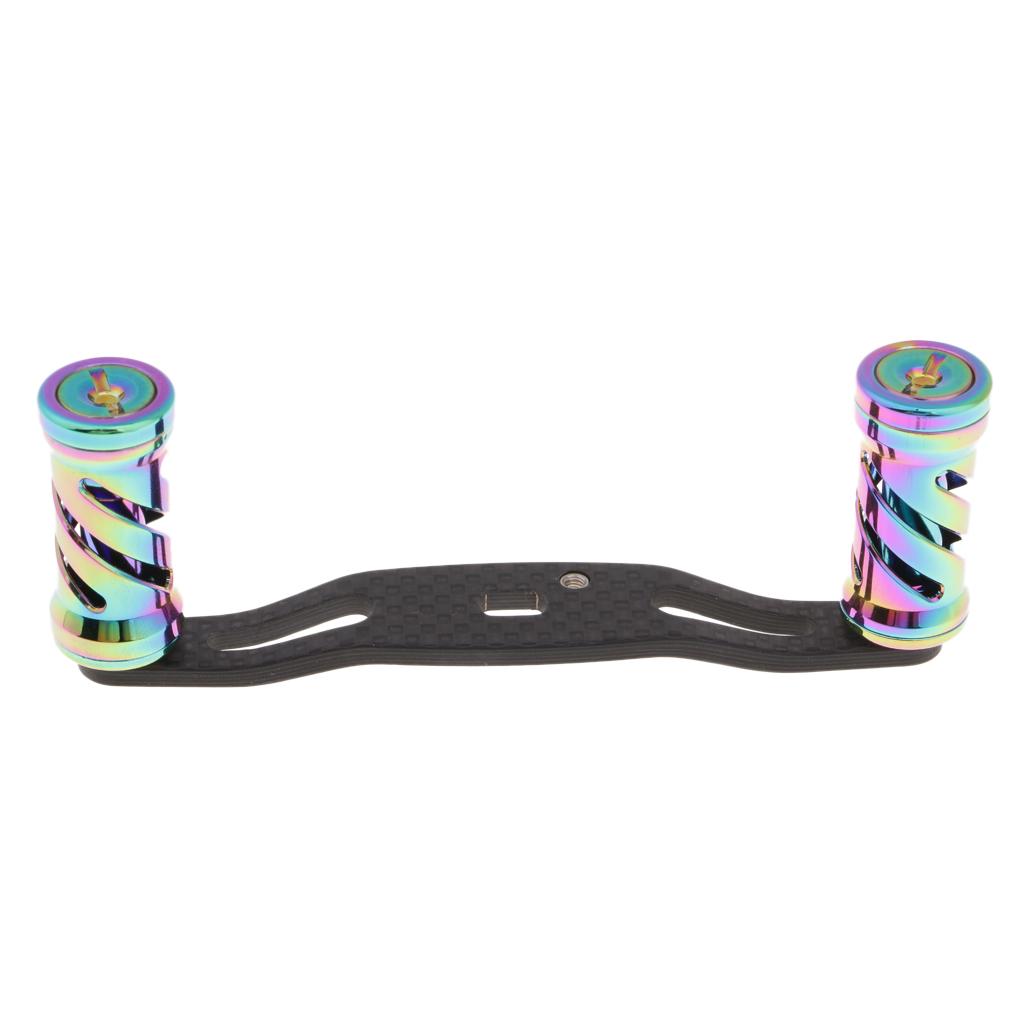 Colorful Replacement Carbon Fiber Fishing Reel Handle for Baitcasting Reels