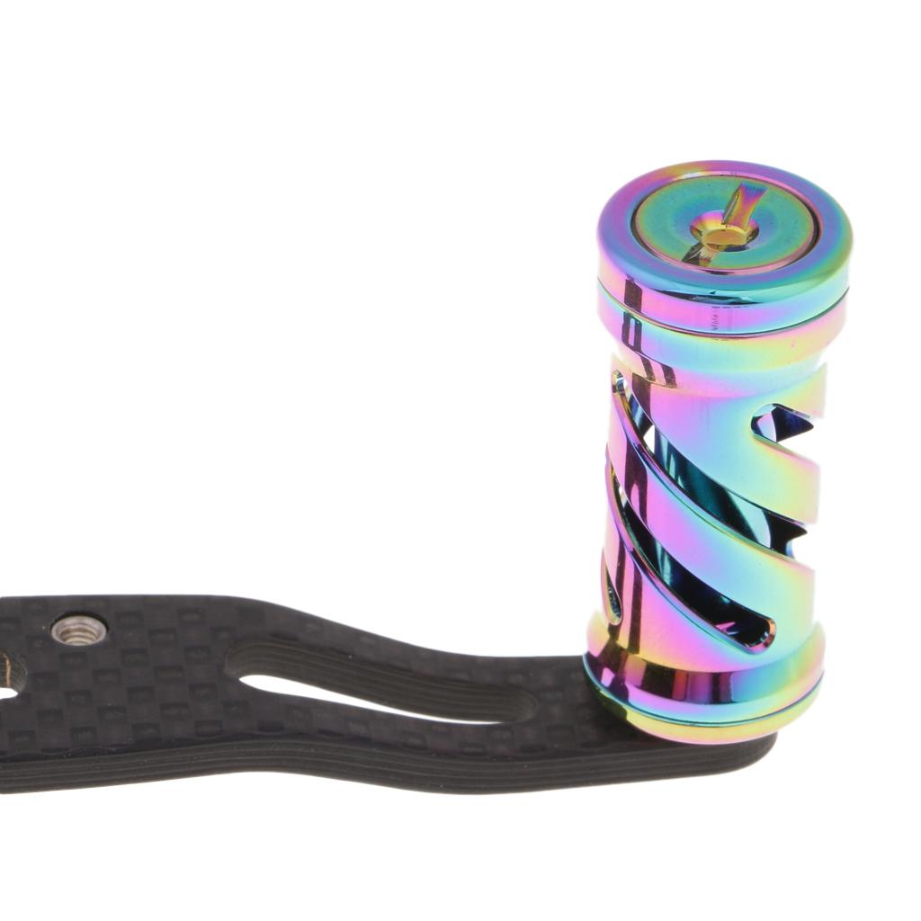 Colorful Replacement Carbon Fiber Fishing Reel Handle for Baitcasting Reels