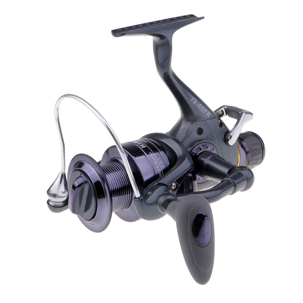Baitfeeder   Reel Front and Rear Drag Fishing Reel 5.5:1 3BB 40FR