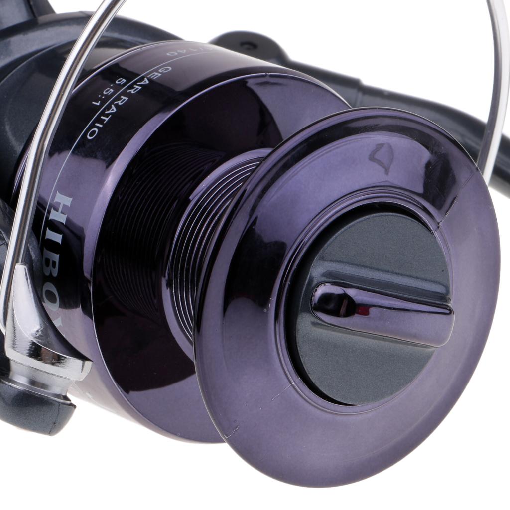Baitfeeder Spinning Reel Front and Rear Drag Fishing Reel 5.5:1 3BB 60FR