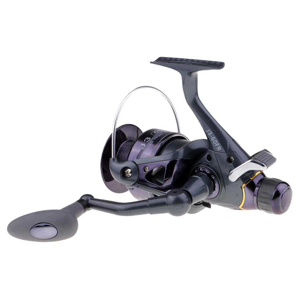 Baitfeeder Spinning Reel Front and Rear Drag Fishing Reel 5.5:1 3BB 60FR