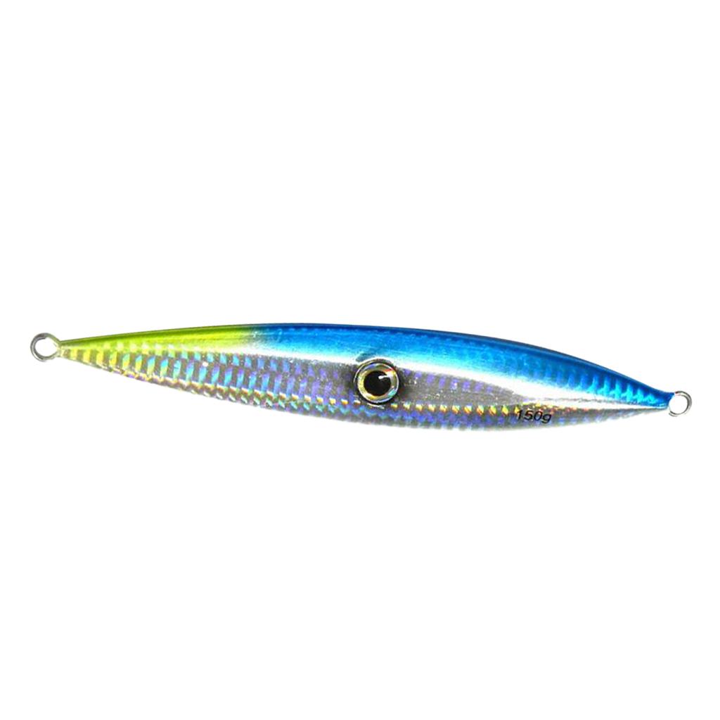 150g Heavy Fishing Lures Metal Bait Casting Lures Deep Spoon Bass Jig Blue