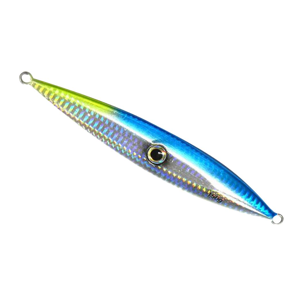 150g Heavy Fishing Lures Metal Bait Casting Lures Deep Spoon Bass Jig Blue