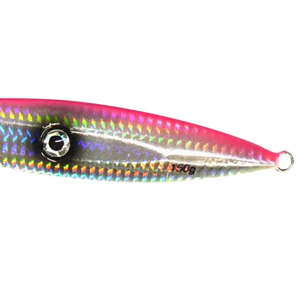 150g Heavy Fishing Lures Metal Bait Casting Lures Deep Spoon Bass Jig Pink
