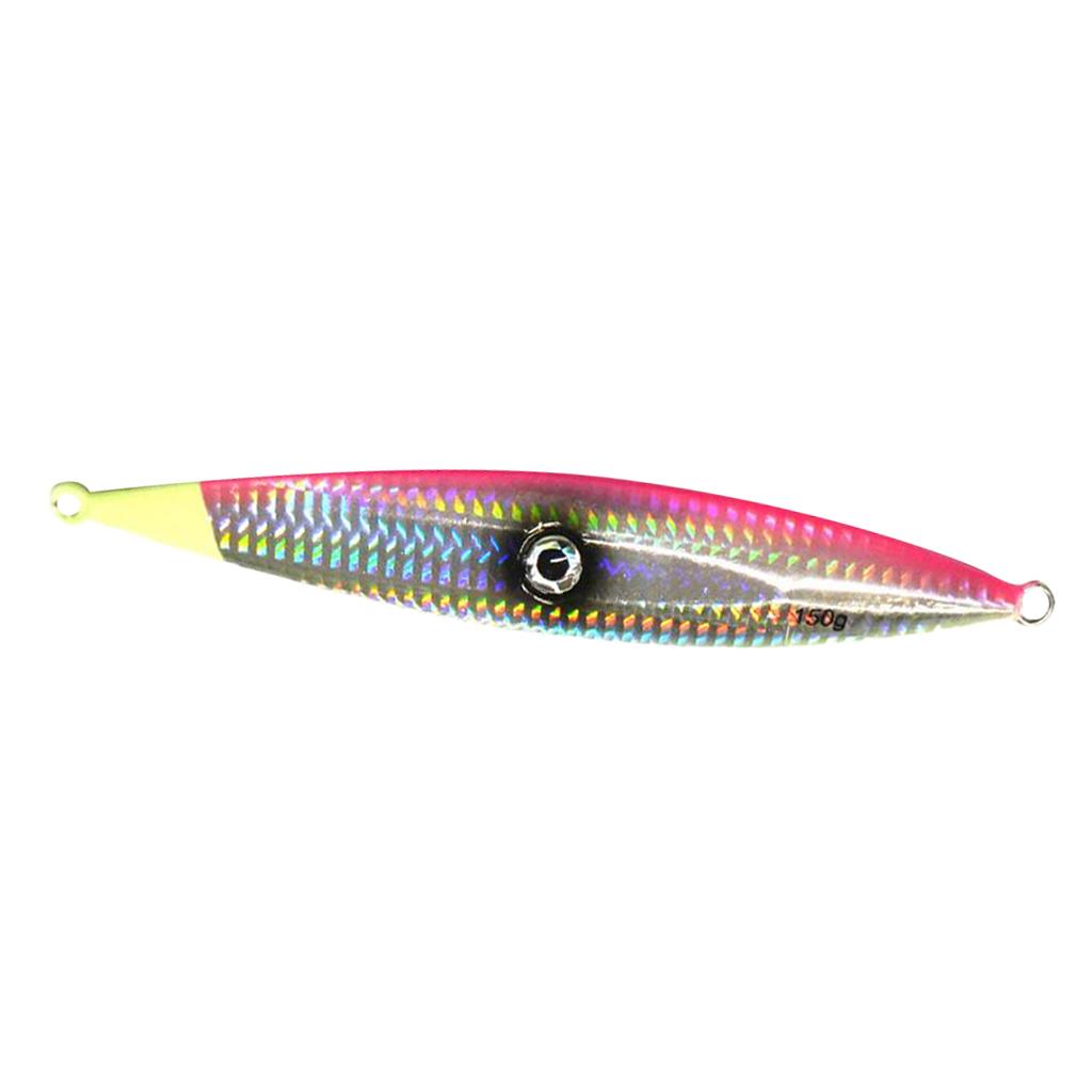 150g Heavy Fishing Lures Metal Bait Casting Lures Deep Spoon Bass Jig Pink