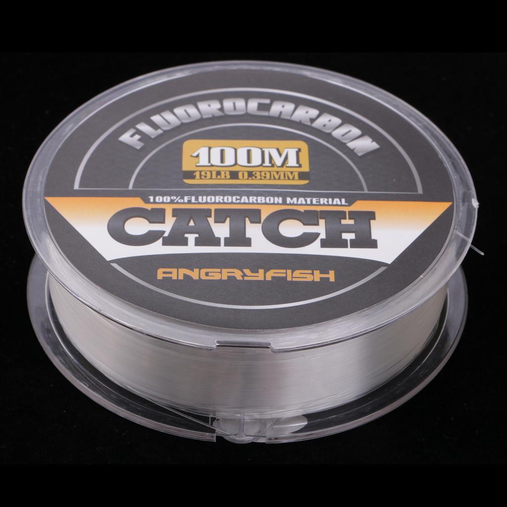 100m/109yds Clear Fluorocarbon Fishing Line  0.39mm 19lb (8.6kg)