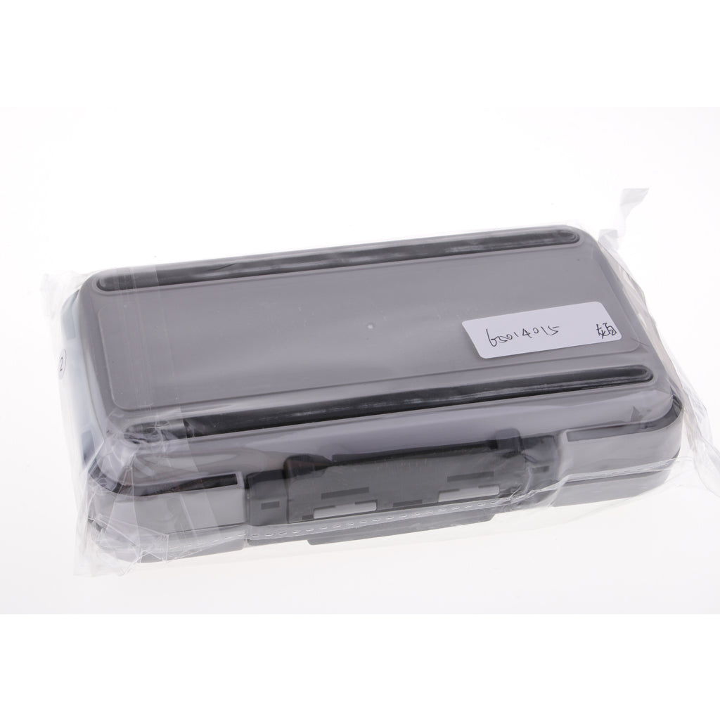 30 Compartments Waterproof Plastic Fishing Lure Hook Tackle Box Case Gray