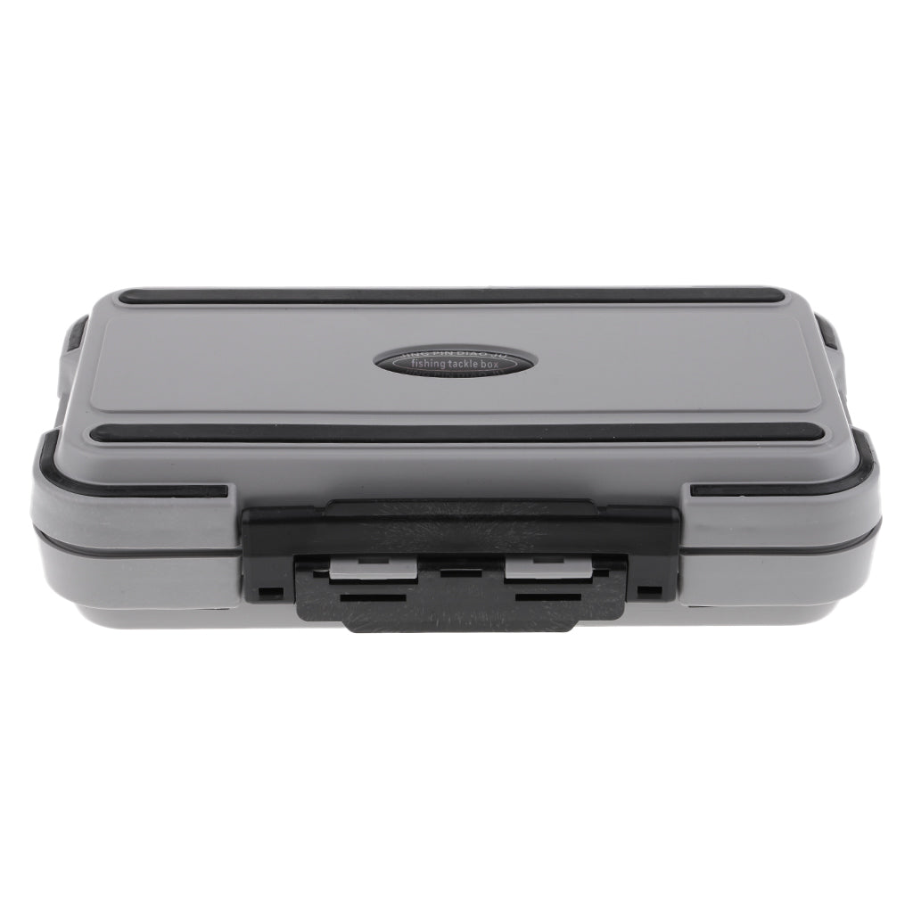 30 Compartments Waterproof Plastic Fishing Lure Hook Tackle Box Case Gray