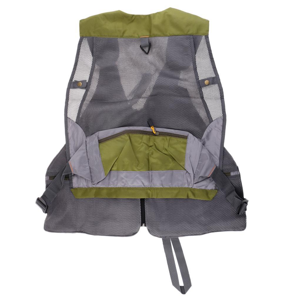 Fly Fishing Vest Backpack Multi-Pocket Chest Bag Adjustable Quick-Dry Jacket