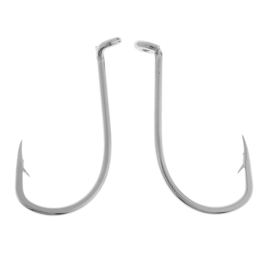 10pcs Saltwater Fishing Hooks Crab Hooks Big Game Stainless Steel Hooks 05