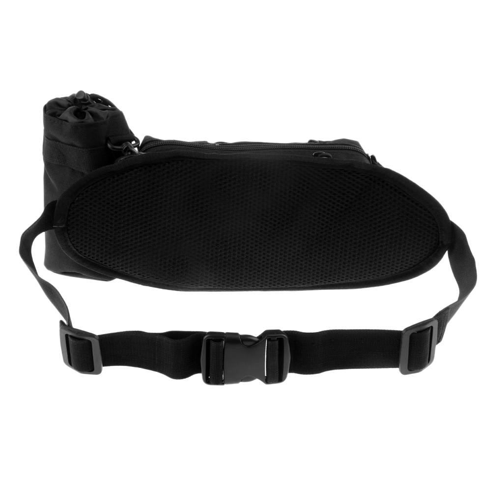 Portable Multifunction Outdoor Fishing Tackle Bags Waist Bag Black