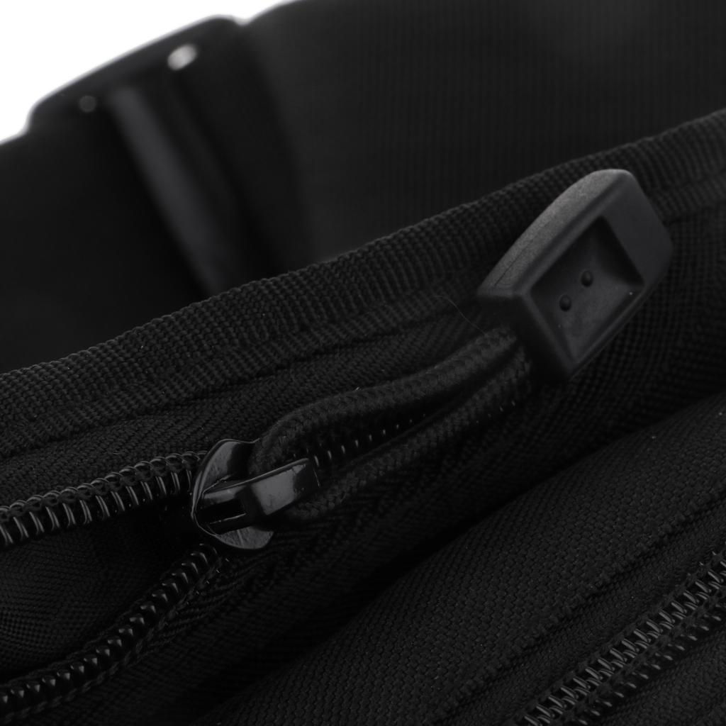 Portable Multifunction Outdoor Fishing Tackle Bags Waist Bag Black