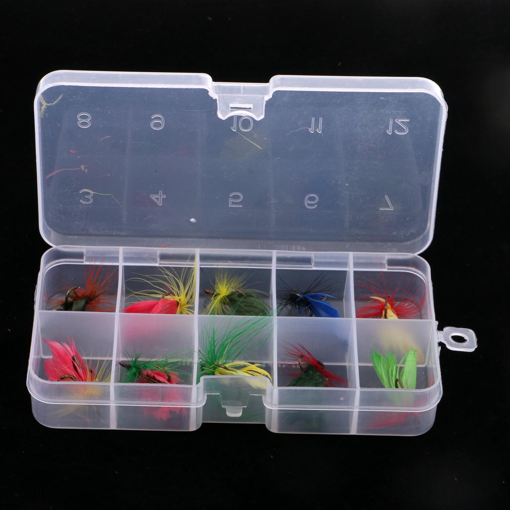 10pcs Nymph Flies Assortment Bass Salmon Trout Butterfly Flies Fishing Flies
