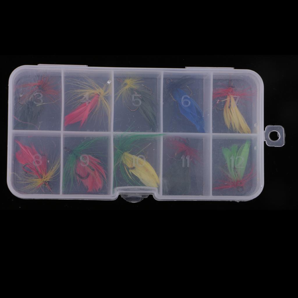 10pcs Nymph Flies Assortment Bass Salmon Trout Butterfly Flies Fishing Flies