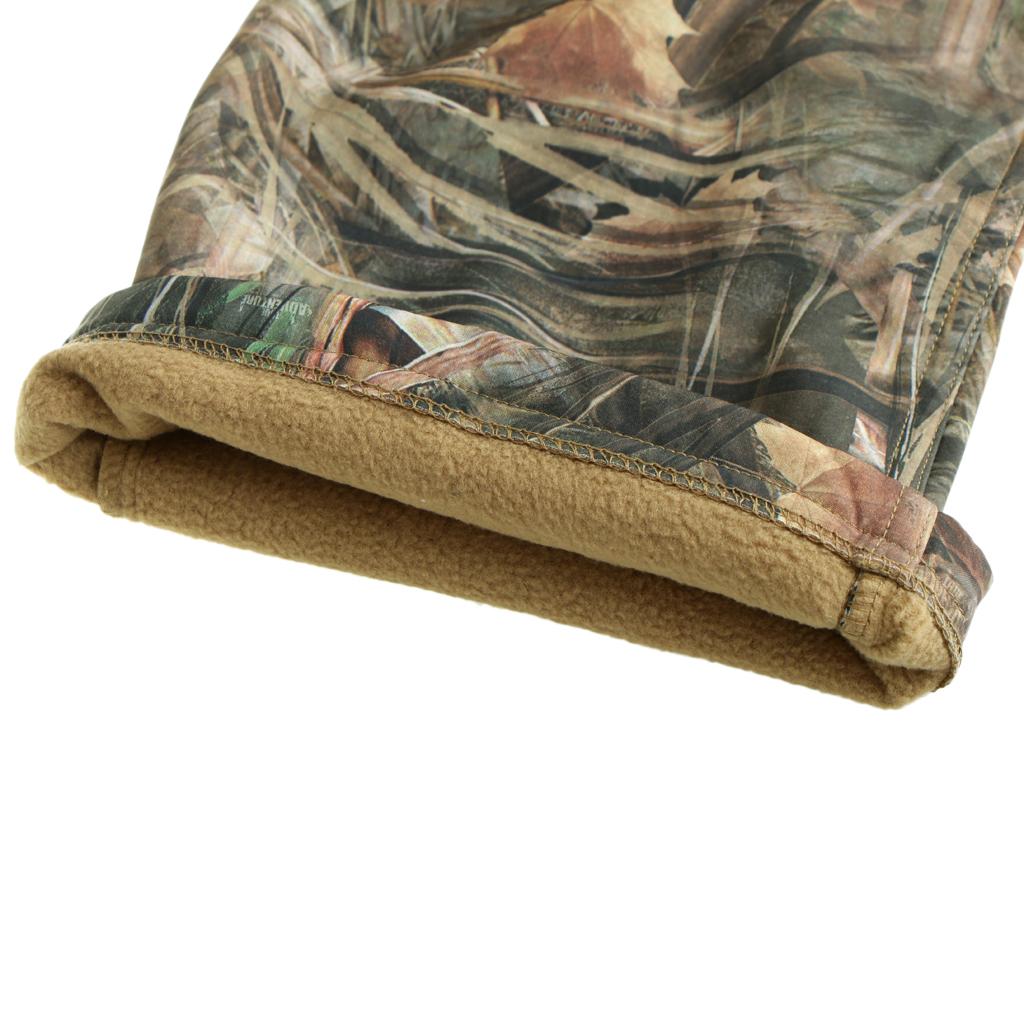 Bionic Camouflage Hunting Clothes Leaf Waterproof Jacket + Pants Suit M