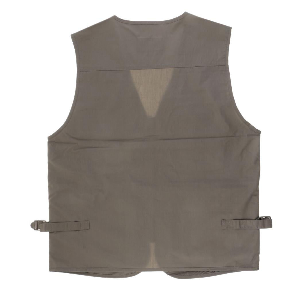 Men's Multi Pocket Outdoor Fishing Traveler Photography Vest Jacket XXXL