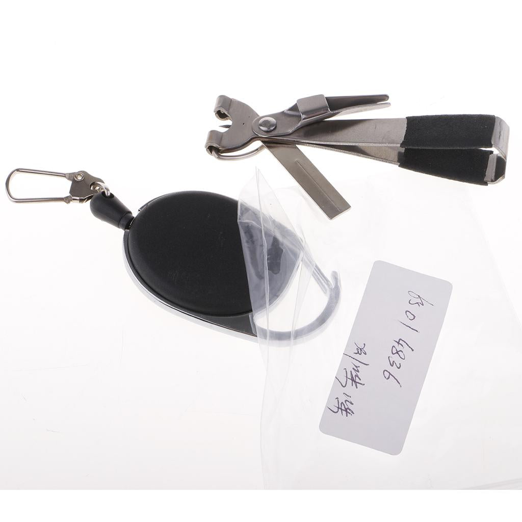 Knot Tyer Fly Fishing Line Clipper Jig Eye Cleaner Hook Sharpener w/ Zinger