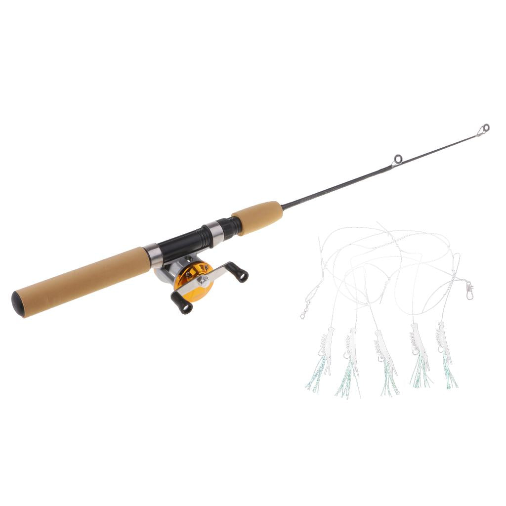 Mini Ice Fishing Rod Telescopic Casting   Rod and Reel Combo S