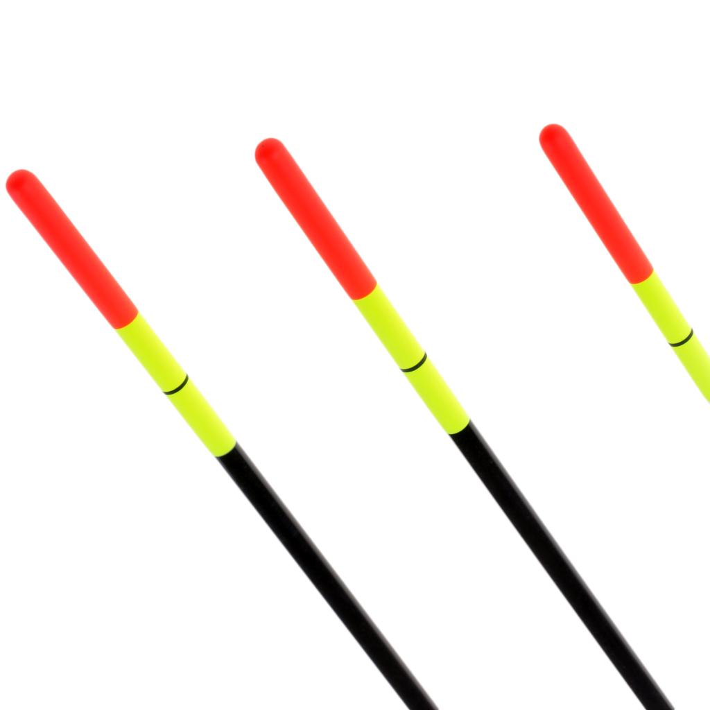 3pcs Mixed Size Vertical Fishing Float Fishing Bait Indicator w/ Copper Head