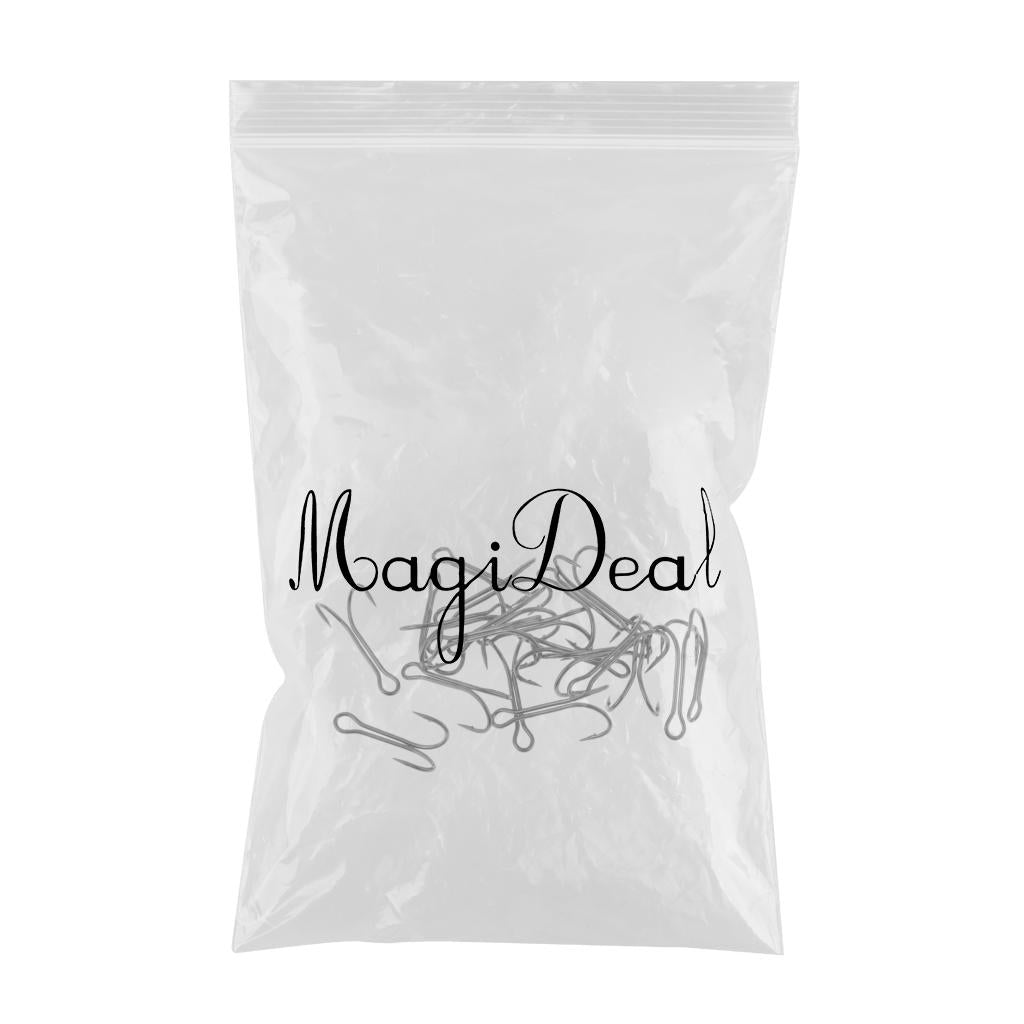 20pcs High Carbon Steel Fishing Hooks Double Frog Hooks Saltwater 21x12mm