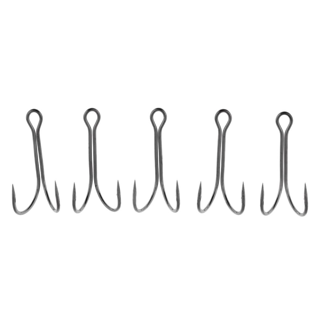 10pcs Dual Double Fishing Hooks High Carbon Steel Frog Toad Lure Hook 3-0